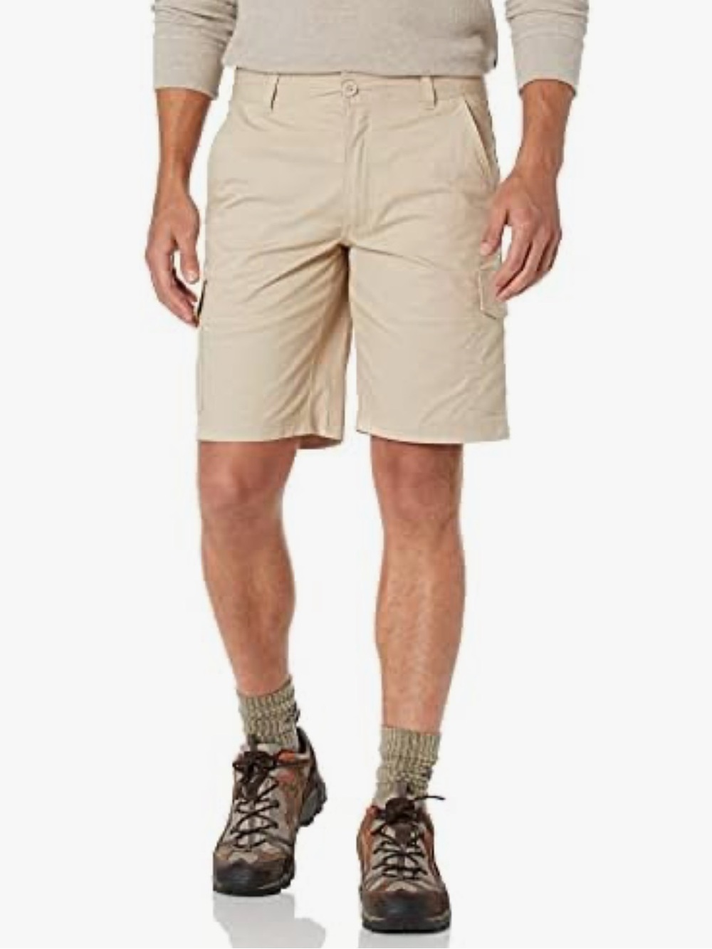 Columbia Boulder Ridge Cargo Shorts Men's 32 Fossil 10" Inseam NWT